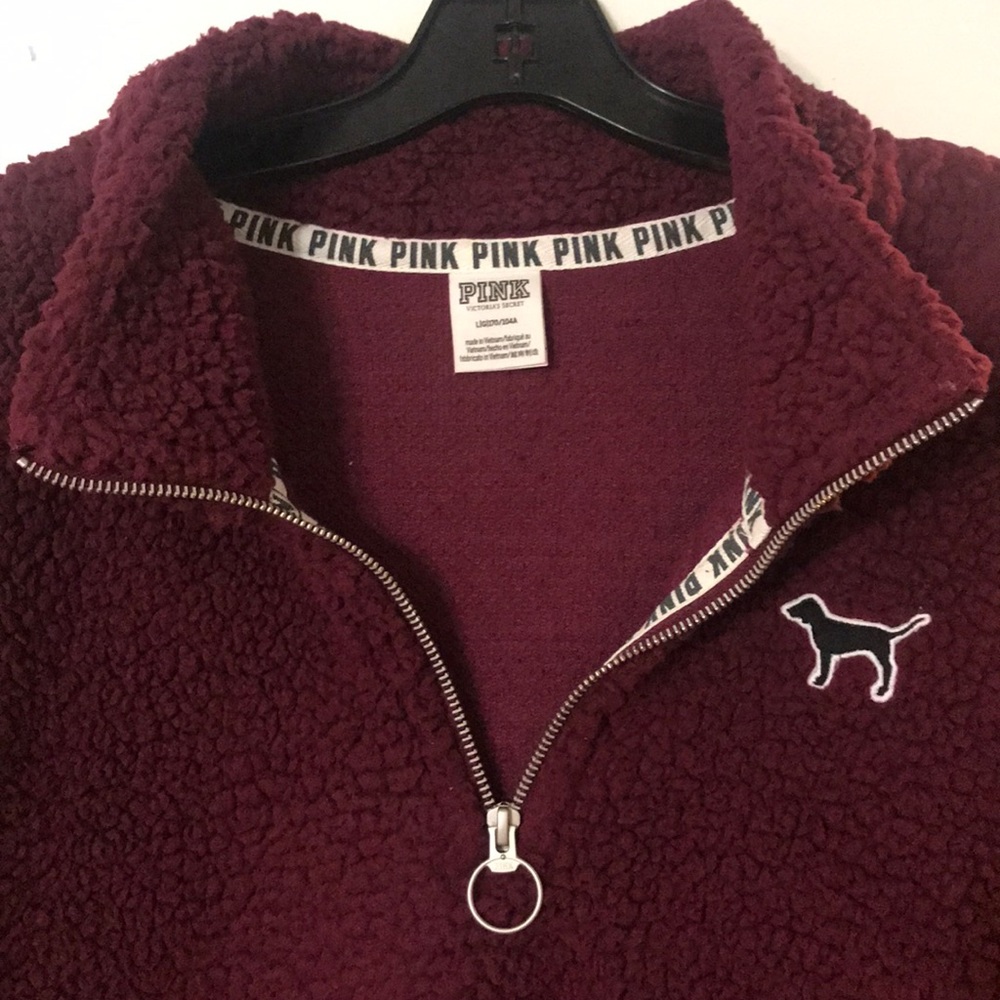PINK SHERPA PULLOVER